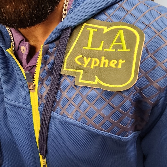 LA Cypher Hoodie Addidas Mens Medium Activewear - Picture 5 of 10